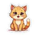 thumbnail image 6 of cartoon CatStickers Stickers, Waterproof CatStickers Sticker for Water Bottle Laptop Phone Cases Planner Skateboard Luggage Helmet Party Favor Decor, Ideal for Adults Teens Teacher Rewards, 6 of 9