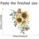 thumbnail image 4 of Mrinb Adhesivo de pared de girasol, hermosas pegatinas de pared de flores de jardín, calcomanías de pared, arte mural despegable y adhesivo para sala de estar, dormitorio, guarderí, 4 of 5