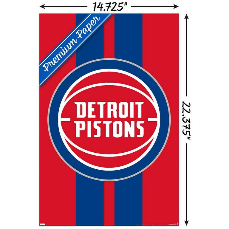 NBA Detroit Pistons - Logo 20 Wall Poster, 14.725 x 22.375