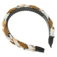 thumbnail image 5 of Unique Bargains 1 Pc Toothed Woven Headbands for Women Camel, 5 of 6