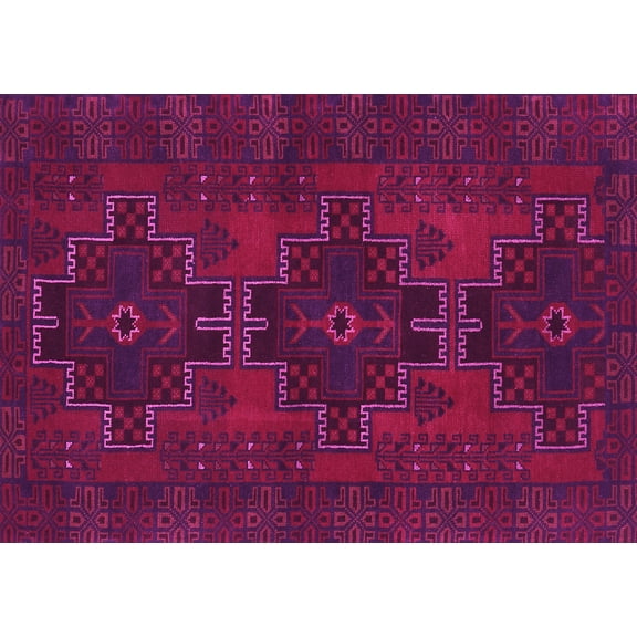 Ahgly Company Indoor Rectangle Persian Pink Traditional Area Rugs, 5' x 7'