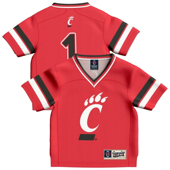 Infant GameDay Greats #1 Red Cincinnati Bearcats Lightweight Collegiate Football Fashion Jersey