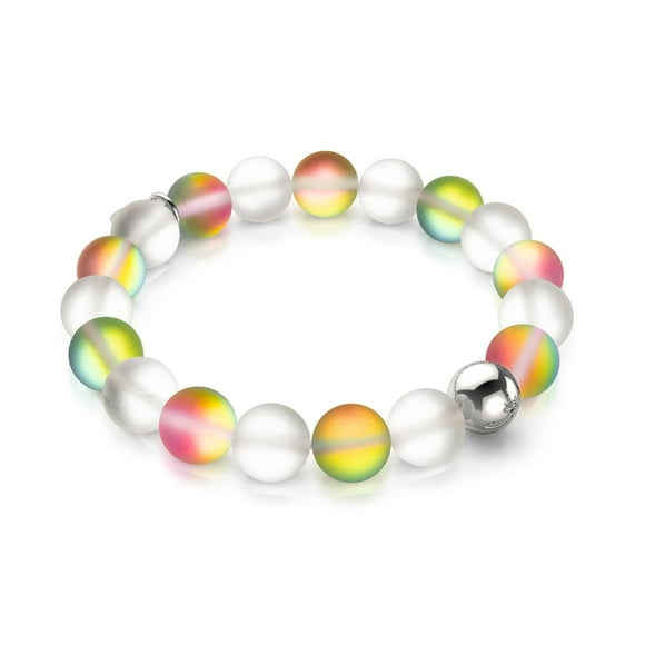 Fairy Dust | Silver | Mermaid Glass Statement Bracelet