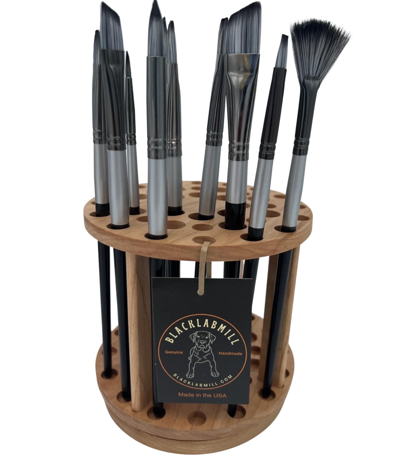 Easy To Use Products Brush Grip Paintbrush Holder and Drying Rack/Caddy,  Painting Supplies (Black)
