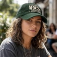 thumbnail image 6 of There's a 99% Chance I Don't Care Dad Hat – Embroidered Distressed Baseball Cap, Funny Sarcastic Adjustable Cap for Men Women, Washed Cotton Unstructured Green One Size, 6 of 8