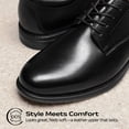 thumbnail image 2 of Bruno Marc Men's Classic Leather Dress Shoes Comfort Oxfords Business Formal Lace Up Shoes, 2 of 7