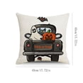 thumbnail image 3 of Pandiboks 18x18in Decorative Pillow Covers Halloween Couch Pillow Covers Multicolor Square Linen Fall Car for Living Room、Entryway, 3 of 6