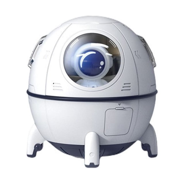 Humidificador difusor de aire de astronauta eléctrico de 220 ml con difusor de aceite esencial de aroma de luz nocturna, blanco Rojo Verde
