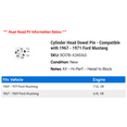 thumbnail image 2 of Cylinder Head Dowel Pin - Compatible with 1967 - 1971 Ford Mustang 1968 1969 1970, 2 of 2