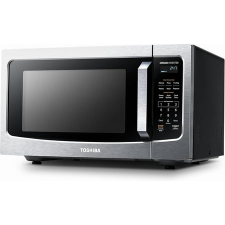 ML-EM45PIT(SS) Countertop Microwave Oven with Inverter Technology, Kitchen Essentials, Smart Sensor, Auto Defrost, 1.6 Cu.ft, 13.6" Removable Turntable, 33lb.&1250W, Stainless Steel