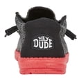 thumbnail image 3 of Mocasines Slip-On Wally Stretch para Hombre HEYDUDE Negro Rojo Talla 12, 3 of 5