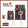 thumbnail image 3 of Naloa Bohemian Colorful Flower Woman Drawstring Christmas Bags, 3D Xmas Gift Bags, Christmas Wrapping Bags, Xmas Goodie Bags, Treat Pouch Bags, Party Favor Bags-Small, 3 of 9