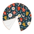 thumbnail image 3 of Bingfone Christmas Tree Skirt Mat Christmas Decoration Interior 48"-Holiday Christmas Cookies, 3 of 8