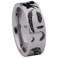 thumbnail image 3 of Angel Feathers Tungsten Carbide Ring, 3 of 9