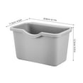 thumbnail image 2 of Topbathy Indoor Hanging Compost Bin Kitchen Garbage Container Grey Plastic for Kitchen Use 1Pcs, 2 of 6