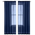 thumbnail image 2 of Semi Blackout Chiffon Curtains, Bedroom and Living Room Decoration, 2Pcs, 2 of 2