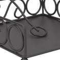 thumbnail image 5 of Home Basics Scroll Collection Steel Napkin Holder with Weighted Pivoting Arm, Black, 5 of 5