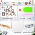 thumbnail image 7 of 10pcs Christmas Diamond Painting Kit with Pendants Penguin, Snowman and Snow House DIY 5D Sparkling Picture Frame Pendants Suitable for Christmas Tree, Home and Party Decorations or Gifts, 7 of 7