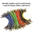 thumbnail image 5 of MISSMILE 2026 New Small Bungee Cords with Hooks,Adjustable Rubber Stretchy Heavy Duty Short Elastic Bungee Cord for Luggage Roof Rack Hang Outdoor Tent Tarp Bike Car Rv Camping Tool Cargo Accessory, 5 of 5