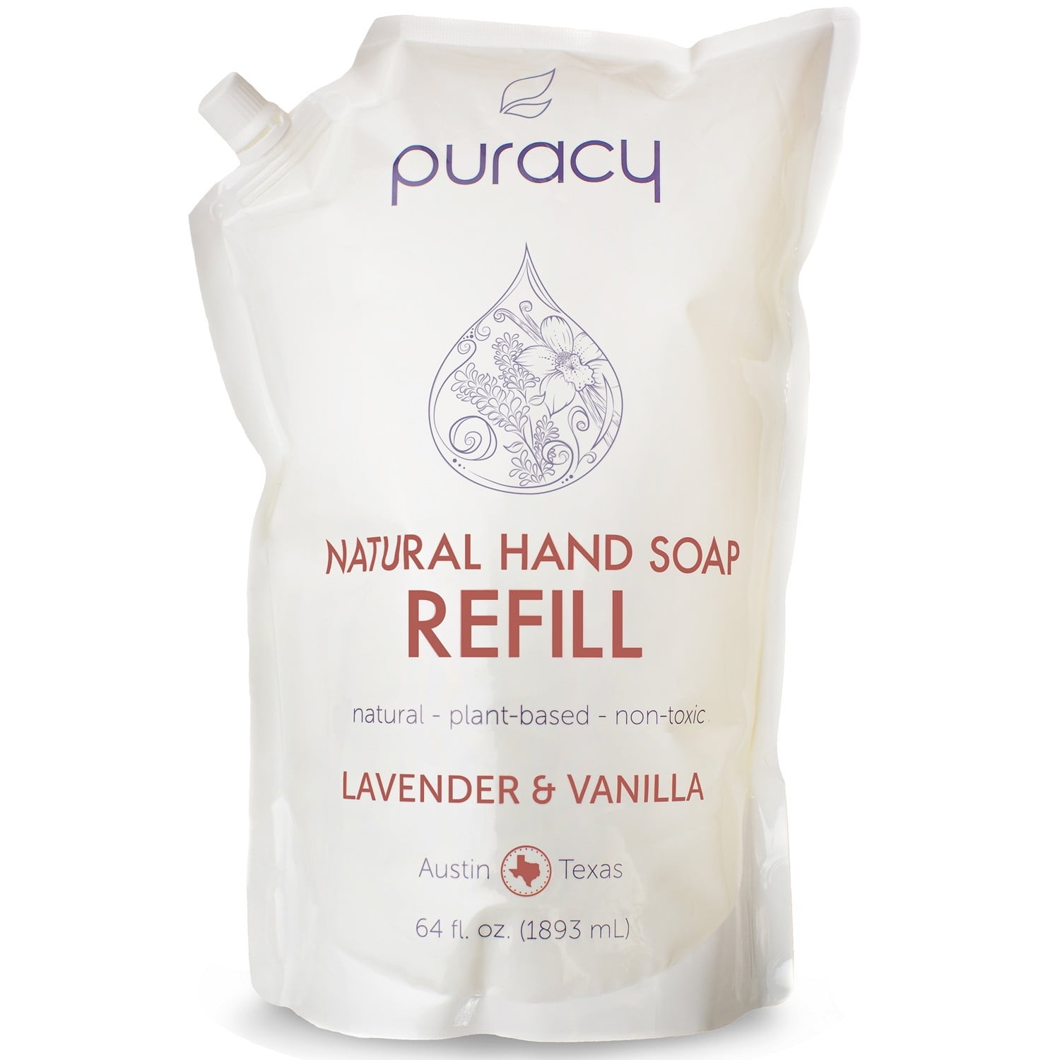 Puracy Natural Liquid Hand Soap Refill Lavender & Vanilla