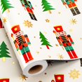 thumbnail image 1 of Papel de regalo Yarcony Nutcracker, 43 cm x 10 m, lámina metálica, 1 of 6