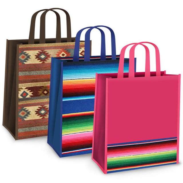 Assortiment Réutilisable 15 x 14 Po avec Design Ethnique - Boîte de 144