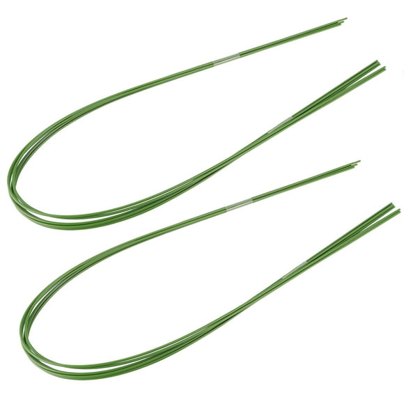 Leylor Support de Serre -12 pièces Bricolage Jardin Flexible en Plastique Enduit de Fil de Fer Fleur Plante Support Serre Cerceau