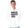 thumbnail image 5 of Worlds Okayest Grandpa Dad Father Day Zip Hoodie Sweatshirt Men Brisco Brands S, 5 of 5