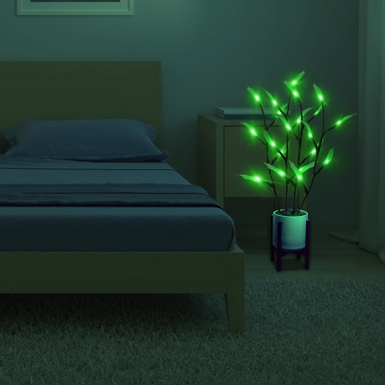 Tiitstoy Artificial Plants with Lights, Magical Led Houseplant