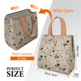 thumbnail image 3 of I Love My Dogs Art Insulated Lunch Bag for Women & Adults,Large Portable Soft Cooler Lunch Bag,Thermal Food Storage Tote with Pearl Cotton,8.66L,8.75x5.75x9.5 Inch, 3 of 6