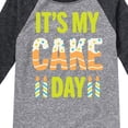 thumbnail image 3 of Instant Message - It's My Cake Day - Toddler & Youth Raglan Graphic T-Shirt, 3 of 6