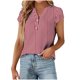 thumbnail image 1 of Fiudx Camisas para Mujer Camisetas Informales de Moda para Mujer, Blusas Estampadas, Camisas con Botones, Camiseta de Manga Corta con Cuello En V, 1 of 5