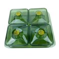 thumbnail image 4 of TISHITA Dried Fruit Plate Candy Nuts Dish with Lid Luxury Food Storage Box Appetizer Serving Tray Divided Serving Platter for Wedding green 4 grids, 4 of 8