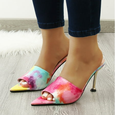 

Cathalem Womens Flat Sandals Fashion Summer Women Sandals High Heel Pointed Fish Mouth Open Women s Sandals Size 11 Wide Width Pink 8
