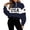 Navy, variant on Women's Sweatshirt USA Letter Flag Patch Quarter-Zip Neck Pullover Long Sleeve Sweatshirt Streetwear Holiday Top
