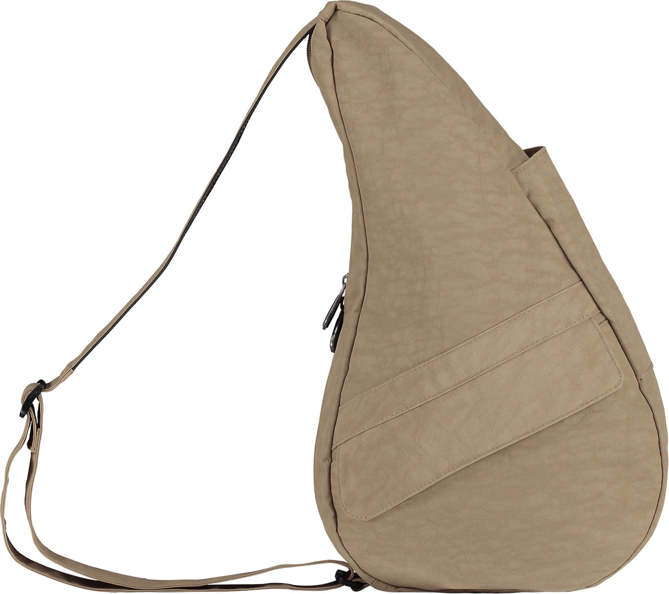 AmeriBag 15" Nylon Crossbody Sling Healthy Back Bag (Taupe)