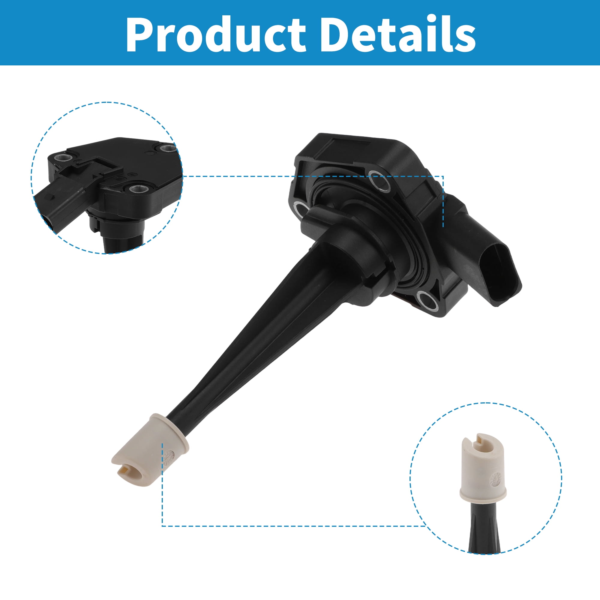 Unique Bargains 1 pcs No.03L907660A Engine Oil Pressure Sensor for Volkswagen Touareg 2011-2017