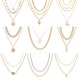 thumbnail image 4 of Collar Multicapa De Mariposa De Oro Vintage Con Cadena Bohemio De Bloqueo De Perlas Para Mujeres Accesorios De Joyería, 4 of 4