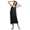 thumbnail image 4 of Moomaya WoMen's Sleeveless Nightdress For Ladies Solid Cotton Nightwear, 4 of 6