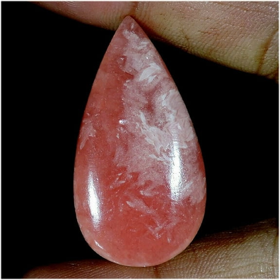 76.60Cts Natural Pink Rhodochrosite Pear Cabochon Jewelry Loose Gemstone