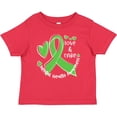 thumbnail image 3 of Inktastic Love and Care Mental Health Awareness Green Ribbon Boys or Girls Baby T-Shirt, 3 of 5