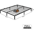 thumbnail image 4 of Ourlova 10 Inch Full Bed Frame Full Size Metal Platform Bed Frame with Storage Under Bed Sturdy Structure Easy Assembly No Box Spring Needed Noise Free Black, 4 of 7