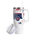 thumbnail image 2 of Cars Flowers Floral 40 oz Tumbler with Handle Insulated&nbsp;Travel Mug&nbsp;Lid Straw Leak Proof Steel Vacuum Water Bottles Glasses Fits in Car Cup Holder, 2 of 7