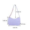thumbnail image 3 of Franhais Women Shoulder Bag, Chain Purse Large Capacity Zipper Closure Small Shoulder Bag for Casual Daily, 3 of 7