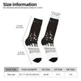 thumbnail image 2 of Honeii Piano Keys With Musical Notes Print Adult Socks,Crew Socks,Casual Calf Socks,Daily Wear Socks for Men & Women, Perfect for Sports, Casual and Everyday Use, 2 of 6