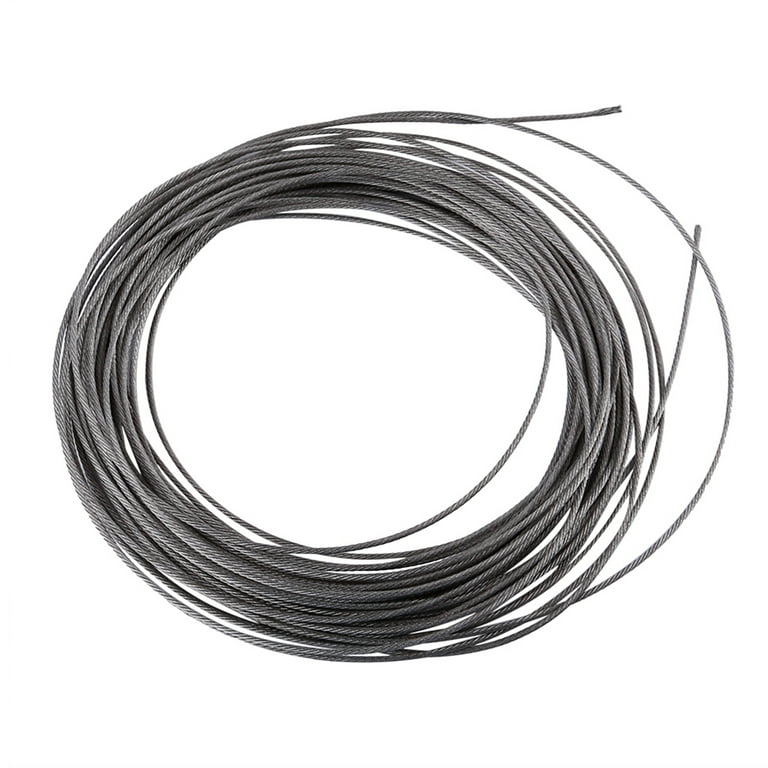 Stainless Steel Wire Rope Kit, Metal Cable Garden Wire Catenary Wire  Trellis Fence Wire Outdoor Hanging Cable for Climbing Plants, Fence,  Clothesline 
