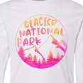 thumbnail image 4 of Inktastic Glacier National Park Montana Pink Mountains Long Sleeve Youth T-Shirt, 4 of 5