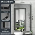 thumbnail image 5 of PAIHOME Black Metal Framed Bathroom Mirror for Wall, 30" x 48" Vanity Mirror for Modern Decorative, 5 of 7