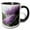 Black/White, variant on 3drose, Beautiful Spring Lilacs, 11oz Two-tone Green Mug