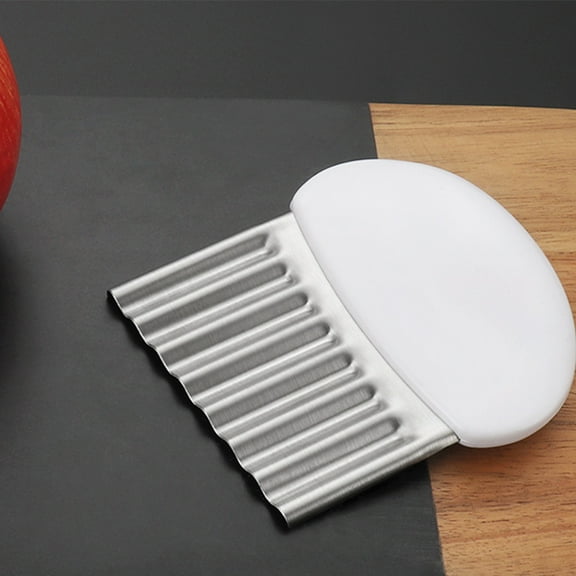 PBPBOX Stainless Steel Potato Masher Wave Slicer Unique Potato Maker for Kitchen Use Food Preparation 1Set
